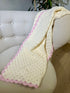 Kids and Babies' Crochet Blanket, kids room deco, kids gift, worsted wool and cotton blend